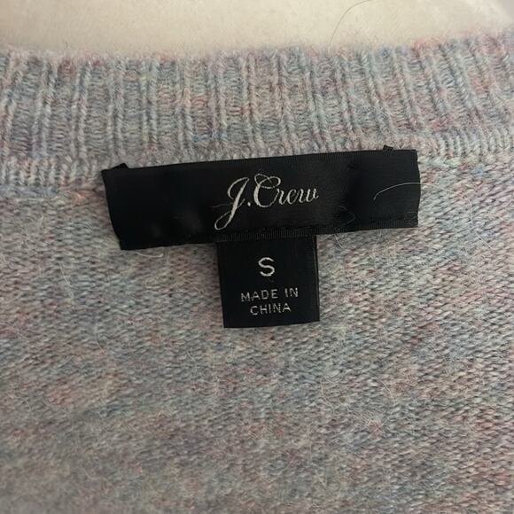 J crew merino wool blue multi color sweater - Picture 8 of 8
